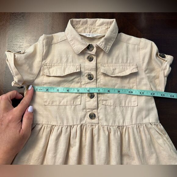 H&M Girls Beige Dress - 2T - Picture 8 of 10